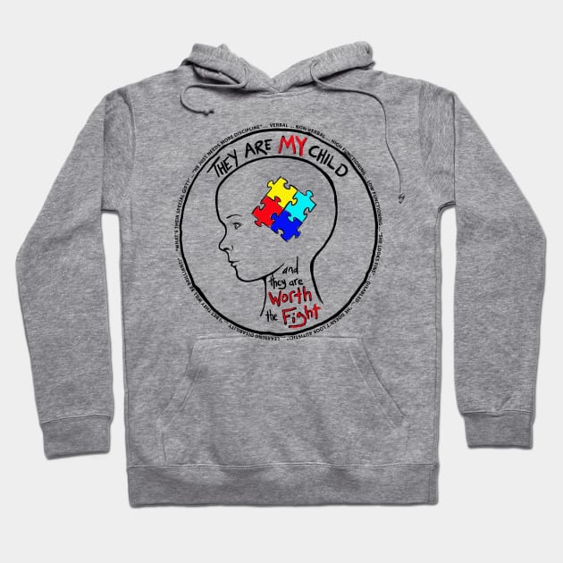 Proud parent of a child with autism Hoodie by chibikodama